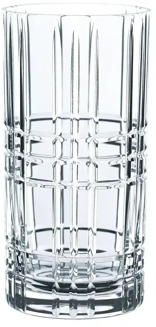 Nachtmann Longdrinkglas 4er Set Square , transparent/klar , Glas , Maße (cm): B: 31,8 H: 15,9 T: 8,2