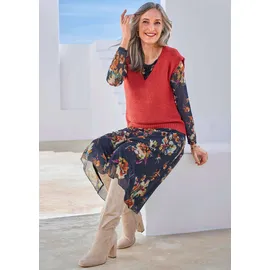 GOLDNER Rundhalspullover rot 22