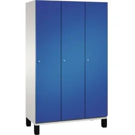 C+P Umkleidespind Cambio 198 x 120 x 52,5 cm Enzianblau/Lichtgrau