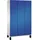 C+P Umkleidespind Cambio 198 x 120 x 52,5 cm Enzianblau/Lichtgrau