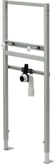 Viega Eco 8180.61 Waschtisch-Element 670986 Bauhöhe 1130 mm, Stahl pulverbeschichtet, für Waschtisch mit Einlocharmatur
