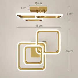 Homcom 1 eckig gold