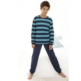 AUTHENTIC LE JOGGER Pyjama in petrol-navy | Gr.: 146/152