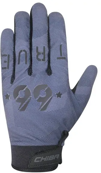 CHIBA Radhandschuh DOUBLE SIX - Uni., dunkelgrau 19 (S/7)
