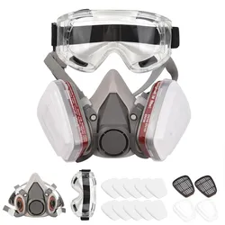 Wiederverwendbare Atemschutzmaske mit halbem Gesichtsteil 6200, Gasmaske, Atemschutz, Atemschutzmaske mit Sicherheit