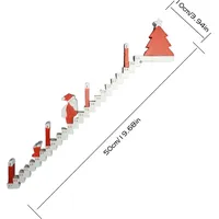 1 Stück Santa Klettern Treppe Countdown-Kalender Holz Santa Treppen Adventskalender 2024 Weihnachtsdekoration für Home Office