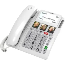 AGM BY BEAFON Handy "ML10 LTE (4G Tischtelefon) inklusive SOS Armband", weiß, B:19cm H:11cm T:23cm, Mobiltelefone