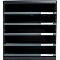Exacompta 303714D 1x Schubladenbox MODULO A4, 5 offene Laden - Dunkelgrau|
