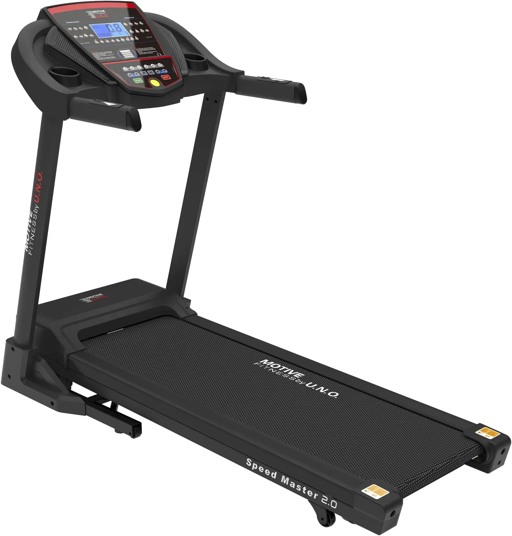 Laufband "Speedmaster 2.0", schwarz, MOTIVE FITNESS BY U.N.O., Laufbänder, ohne Unterlegmatte, B:79cm H:30cm L:169cm