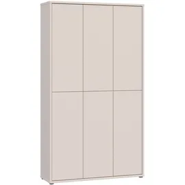Forte Alice Springs Schuhschrank 109,2 x 34,9 x 191,9 cm beige