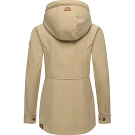Ragwear Damen Sotfshelljacke Übergangsjacke mit Teddyfleece-Kapuze Yba Intl Taupe24 Gr. XL - XL