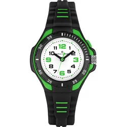 Quarzuhr ALPHA SAPHIR, schwarz, Armbanduhren, Kinder, Armbanduhr, Kinderuhr, analog, Beleuchtung, ideal auch als Geschenk