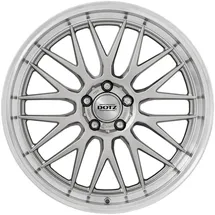 DOTZ Bilbao blaze 7,0 x 17 4 x 100 ET38 MB60,1 Silber