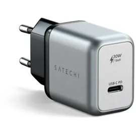 Satechi 30W USB-C GaN Wandladegerät - Schwarz/Silber