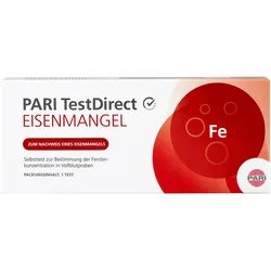 PARI TestDirect Eisenmangel Selbsttest Blut