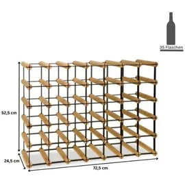 Proregal Weinregal 52,5 x 72,5 x 24,5 cm Natur