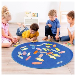 Kinderteppich Spielteppich XXL Candy, beleduc, Lustiges Gesellschaftsspiel für Kinder
