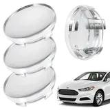 Lithyc 4 StüCk DIY-Nabenkappen - Radnabenkappen 60mm - Radnabenabdeckung - Nabenkappen - Geeignet für Radkappen mit AußEndurchmesser 60 Mm Innendurchmesser 56 Mm AutozubehöR (Plattierte Farbe)