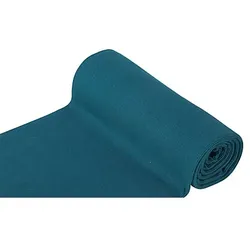 Rippen-Bündchenstoff "Comfort", petrol