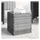 vidaXL Beistelltisch 40 x 37 x 40,5 cm Grau