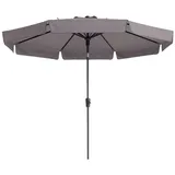 MADISON N.Y Madison Sonnenschirm Flores Luxe 300 cm Taupe PAC2P015