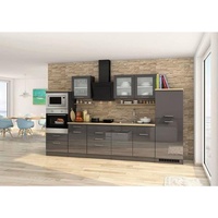 Held Küchenzeile Mailand E-Geräte 330 cm graphit
