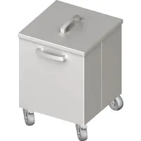 Stalgast Abfallbehälter fahrbar, 350x350x500 mm, verschweißt