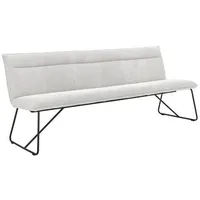 Johann Jakob Sitzbank Creme, Textil, 2,5-Sitzer, 180x88x66 cm, erweiterbar,