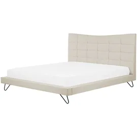 Beliani Lannion 180 x 200 cm Hellbeige