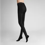 Hudson Winter Plait Strickstrumpfhose, Zopf-Muster, für Damen, 0005 BLACK, 42/44