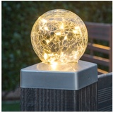 GartenHero LED Solar Zaunbeleuchtung Zaun Beleuchtung Pfosten Pfostenbeleuchtung 10 cm