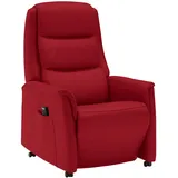 Livetastic Fernsehsessel Valdera, Rot, Leder, Echtleder, Semi-Anilinleder, 70x107x88 cm, Goldenes M, Made in EU, Lederauswahl, Stoffauswahl, Relaxfunktion, Netzbetrieb, Aufstehhilfe, Wohnzimmer, Sessel, Fernsehsessel