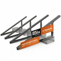 Solarway Balkonkraftwerk-Halterung für Solarmodule 2 Stück Neigungswinkel 10° - 35° schwarz