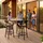 Tectake Barhocker Poole 54 x 101,5 x 54 cm Braun