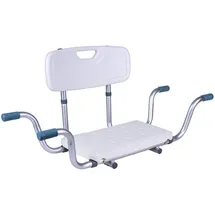 Antar Badewannensitz mit Rückenlehne verstellbar 78-83 cm weiß