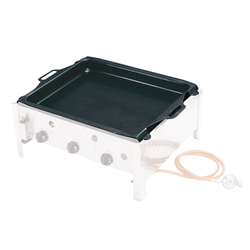 Tepro Grillpfanne emailliert Bratpfanne für Gasbräter Wurstbräter 55,5 x 46 cm