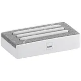 Kela Seifenschale Cube Polyresin Weiß