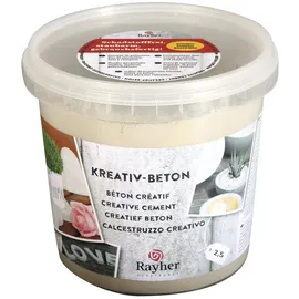 Rayher Kreativ-Beton Modelliermasse 2,5 kg grau