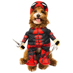 Rubie ́s Hundekostüm Deadpool, Mach Deinen Hund zum Zyniker! schwarz S