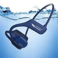 Knochenschall Kopfhörer kabellos Bluetooth Kopfhörer Schwimmen wasserdicht IP68 Open Ear Bone Conduction Sportkopfhörer Eingebaute 8GB Speicher, MP3 Sport Kopfhörer mit Ohrbügel für Schwimmen Laufen