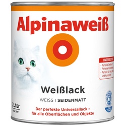 ALPINA Weißlack, seidenmatt - weiss