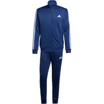adidas Basic 3-Streifen French Terry Trainingsanzug Blau XL