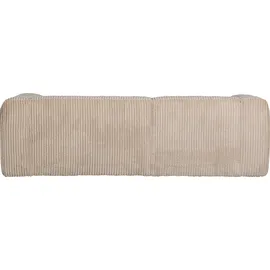 Woood Ecksofa Bean mit Cordbezug, modern und gepolstert, Sand, links, für 3–4 Personen