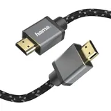 Hama HDMI-Kabel 2.1 Stecker-Stecker 1 m Grau/Schwarz