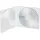 Hama CD-Hüllen 51168, 142 x 125 mm, Slim Case, transparent, für je 2 Discs, 25 Stück