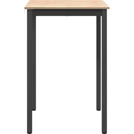 vidaXL Bartisch Natur 70 x 70 x 105 cm Braun