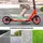 GYMAX COSTWAY Kickscooter mit 200 mm Rädern, Sports Tretroller mit Doppel Federung, inkl. Klingel & Tragegurt, bis 100 kg belastbar, für Kinder & Erwachsene (Weiß)