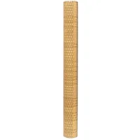 vidaXL Balkon-Sichtschutz 300 x 90 cm Hellbraun Rattan