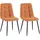 CLP Esszimmerstuhl Tilde Cord orange 2er Set
