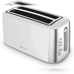 Grunkel TOASTER 2 EXTRA GROSSE SCHLITZE EDELSTAHL DETAILS